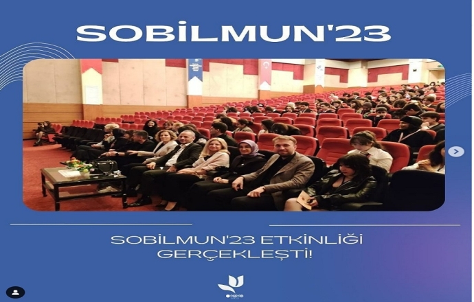 SOBİLMUN'23 PROGRAMI GERÇEKLEŞTİ.